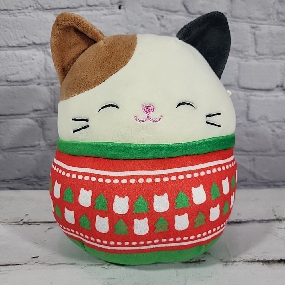 Squishmallows Cam The Calico Cat Christmas Plush Stuffed Animal Kellytoy